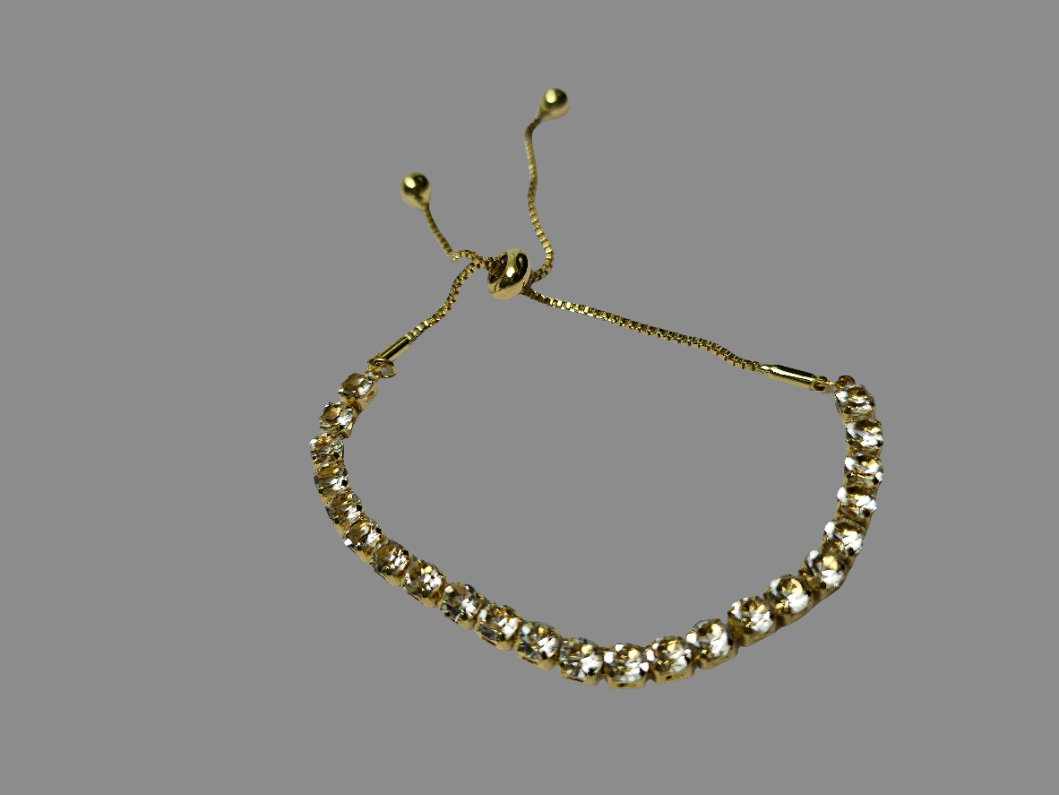 Bracelet - Yellow Gold & SWAROVSKI crystals.