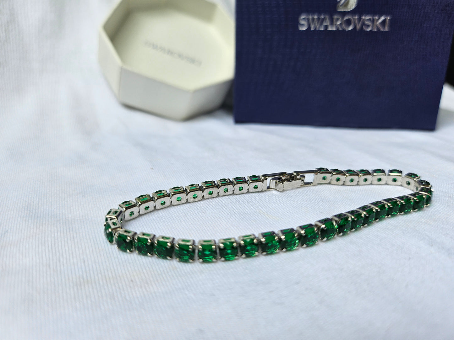 Bracelet - Rhodium & swarovski crystal