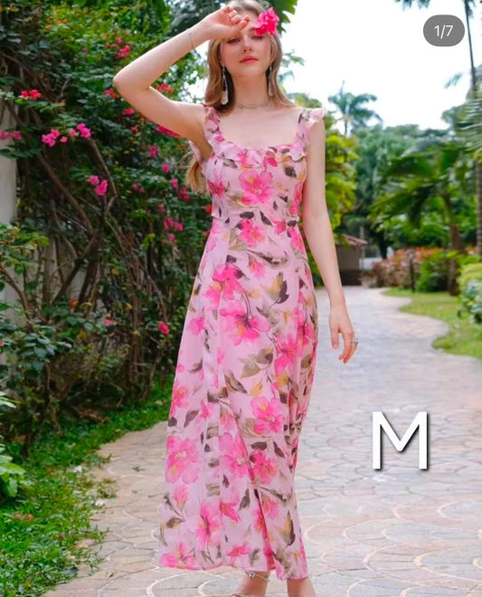 Pink Floral Dress