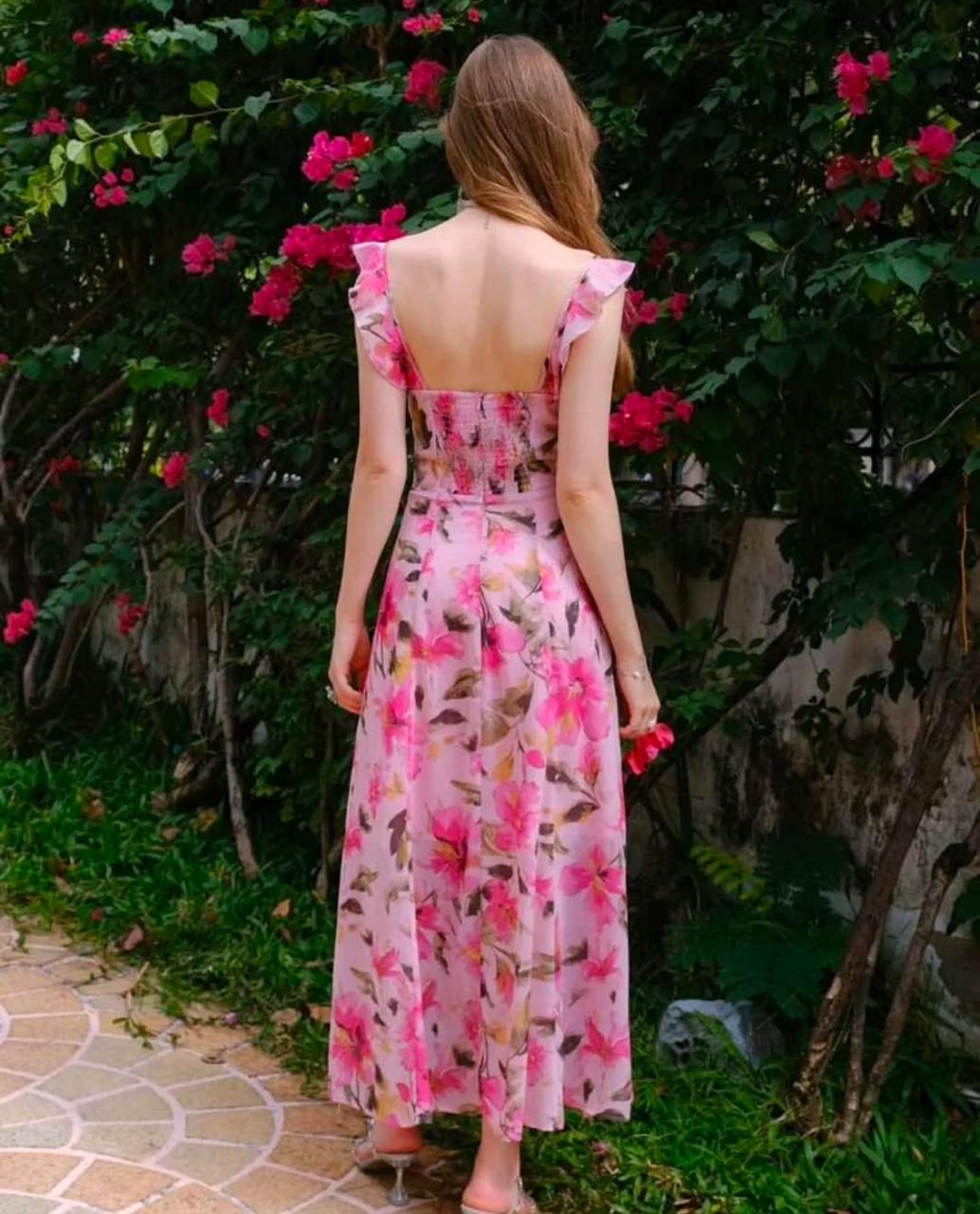 Pink Floral Dress