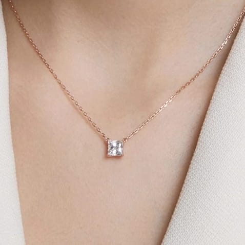 Rose Gold Pendant & Necklace