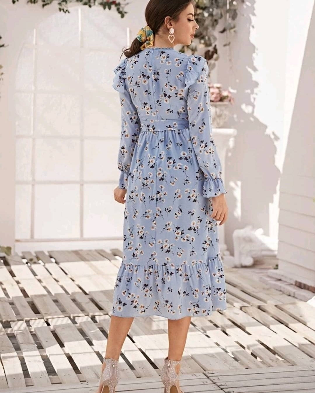 Flowery dress, size S