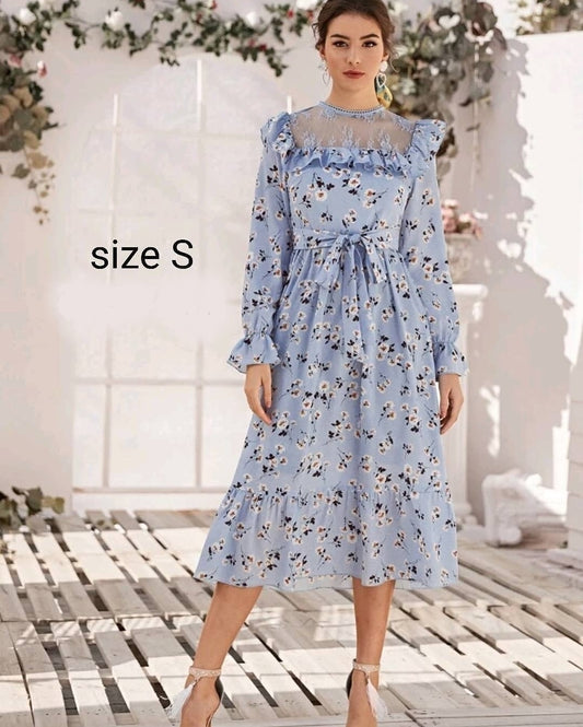 Flowery dress, size S