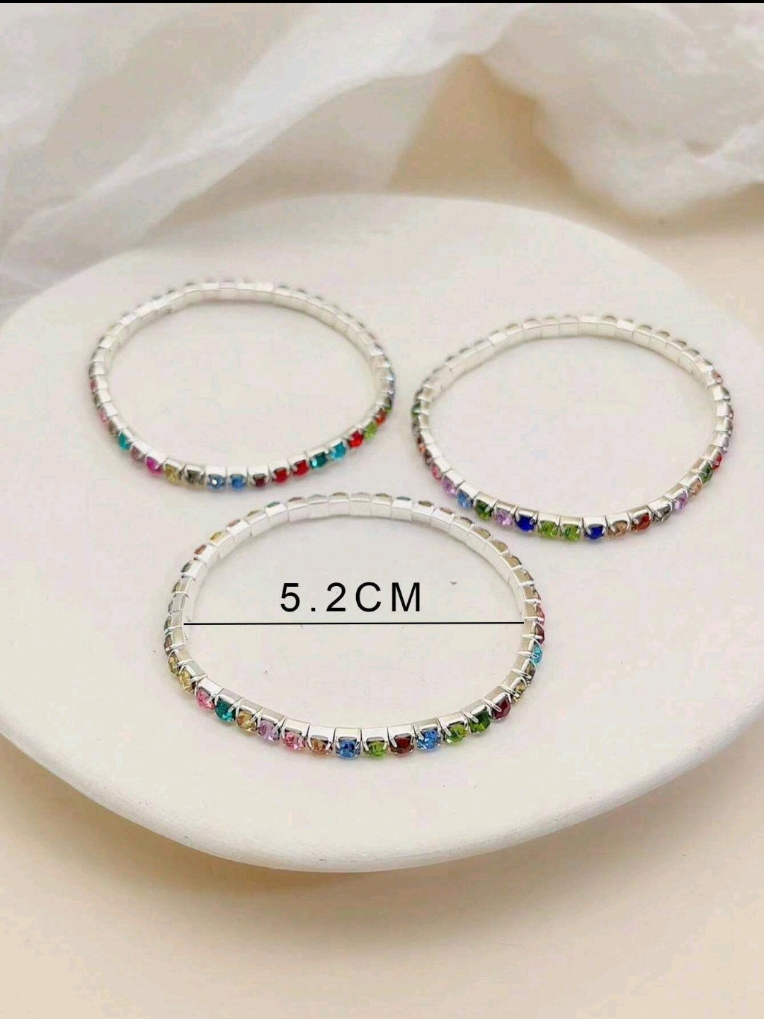 Crystal Stretchies, multicolour, 3 per pack