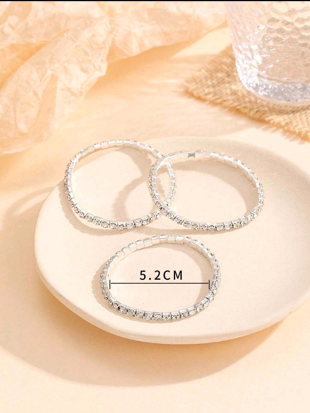 Crystal Stretchies, Tropical Ocean, 3 per pack