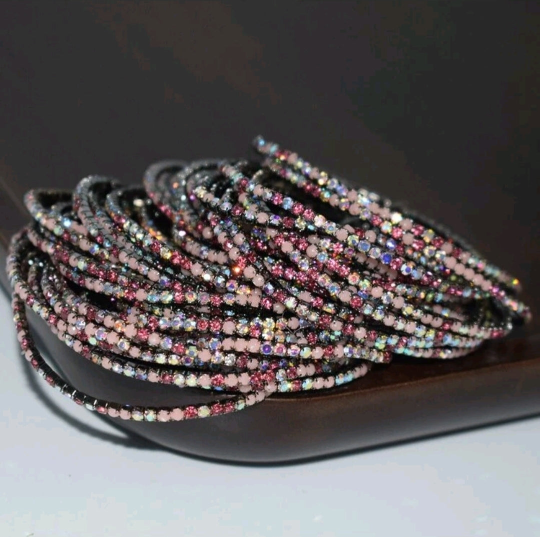 Crystal Stretchies, Medieval Dusty, 6 per pack