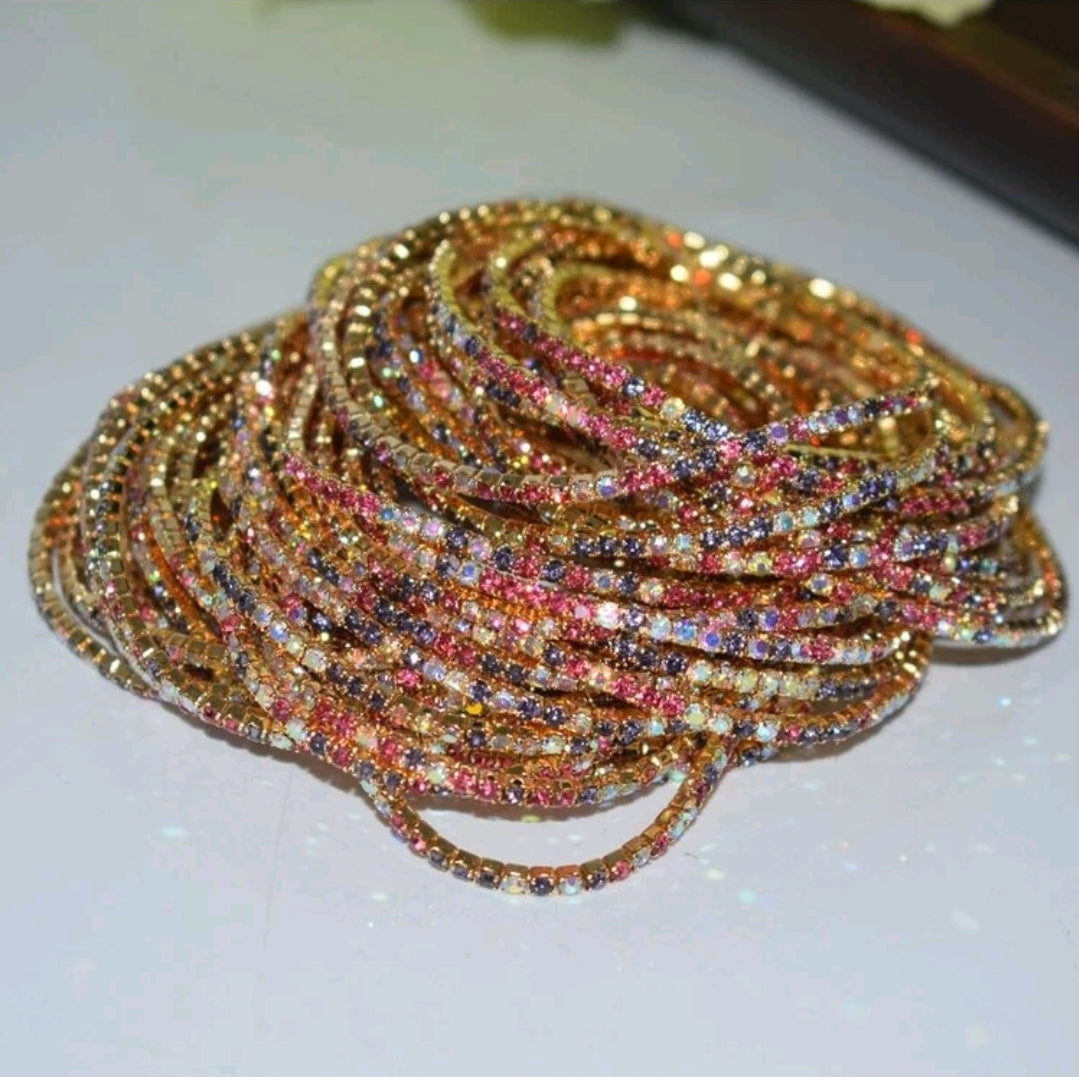 Crystal Stretchies, Tropical Mix, 6 per pack