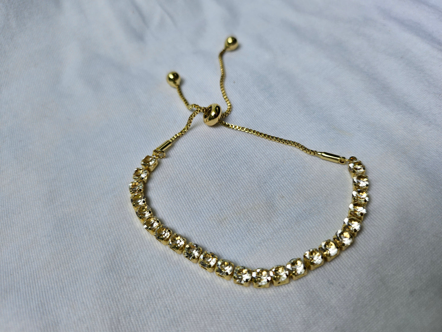 Bracelet - Yellow Gold & SWAROVSKI crystals.