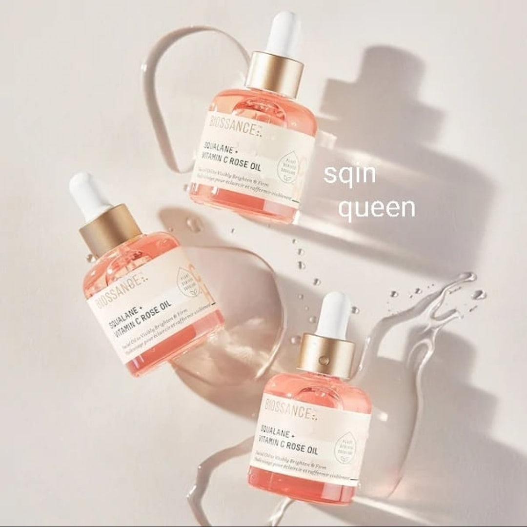 BIOSSANCE Squalane + Vitamin C Rose Oil( 30ml )