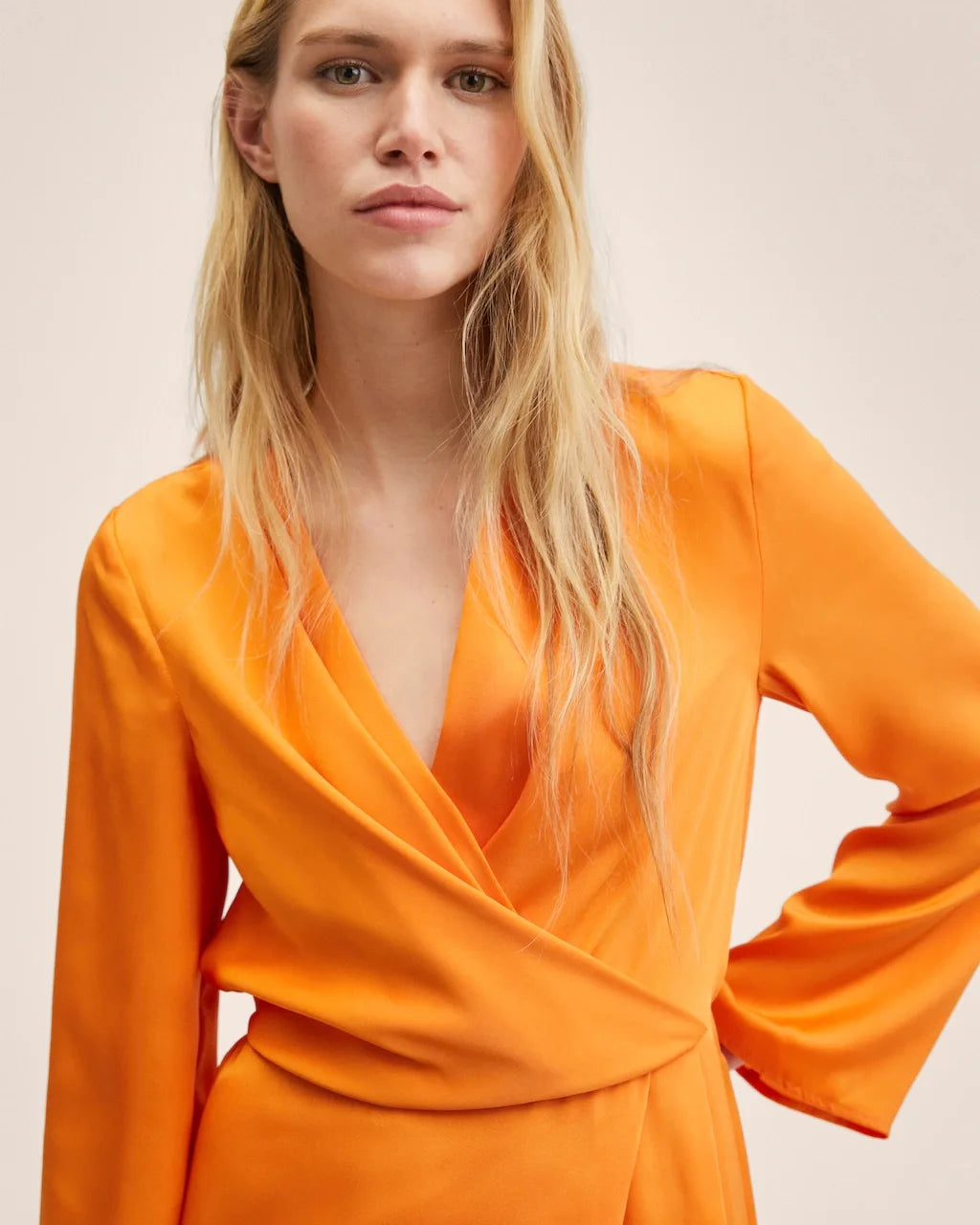 MANGO orange dress