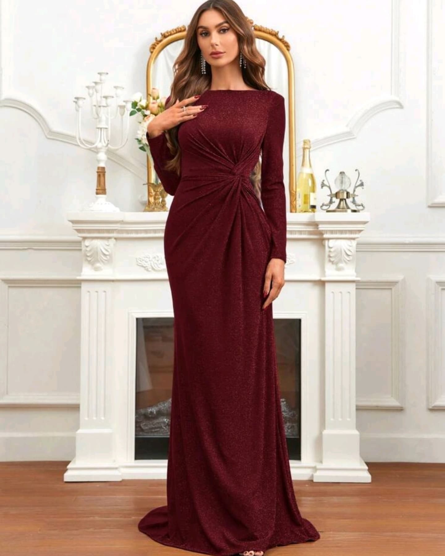 Maroon Gown