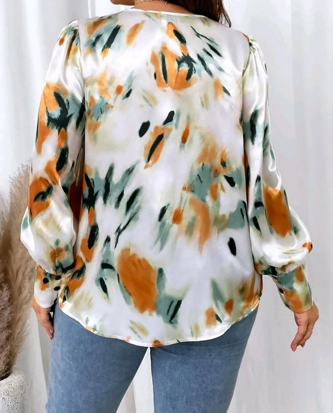 Satin top, 1XL