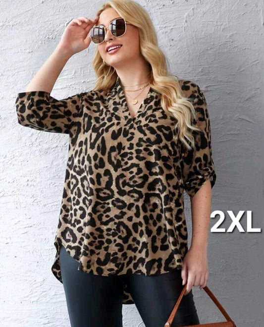 Leopard top, 2XL