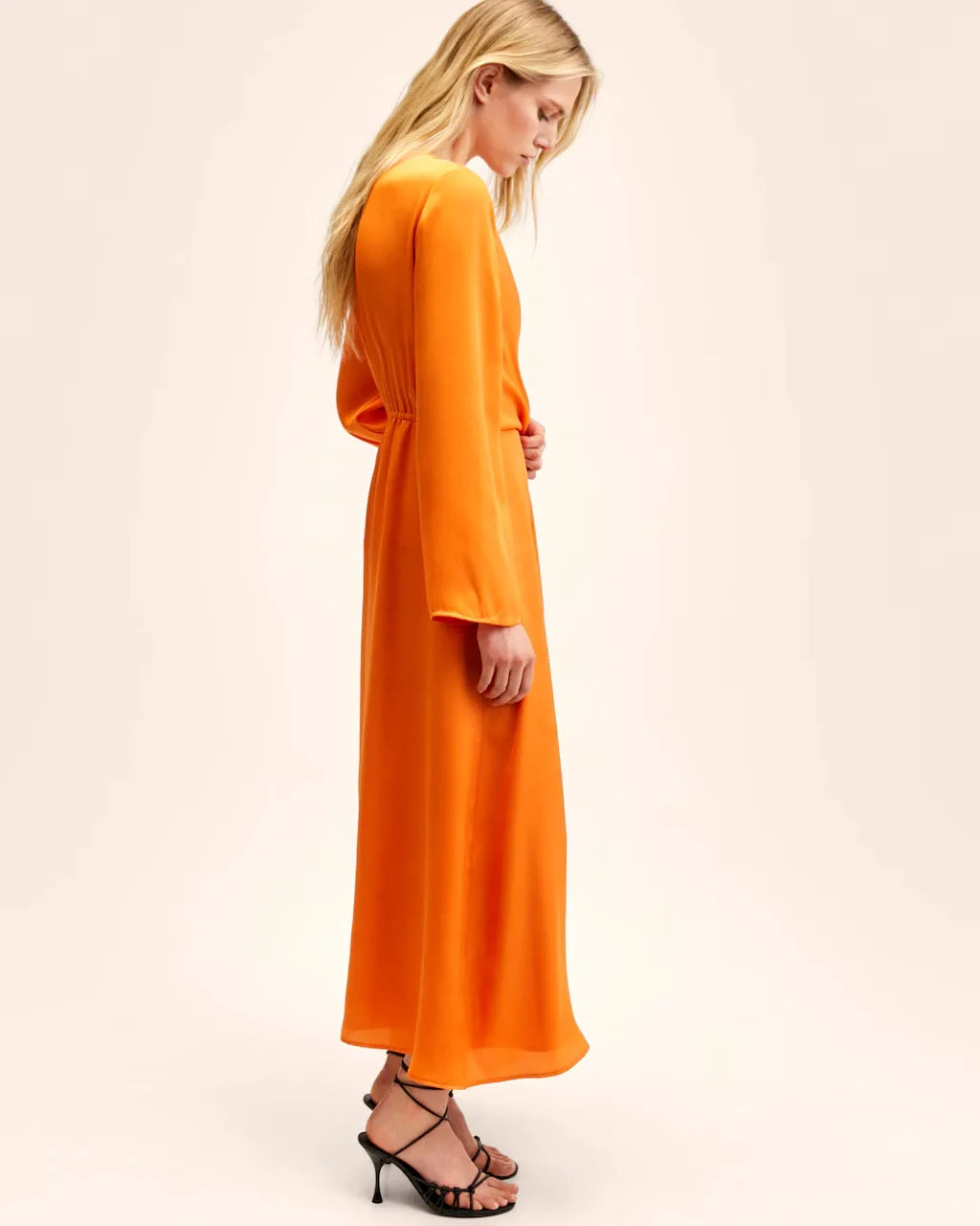 MANGO orange dress