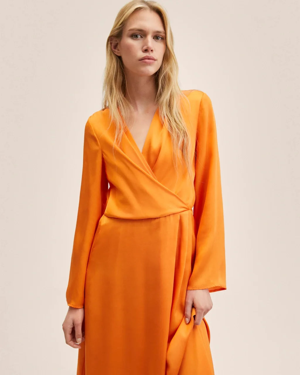MANGO orange dress
