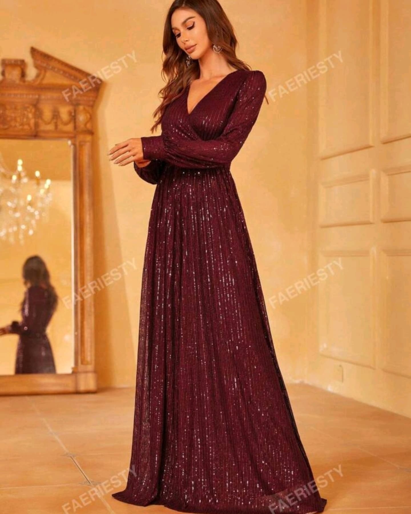 Maroon Gown