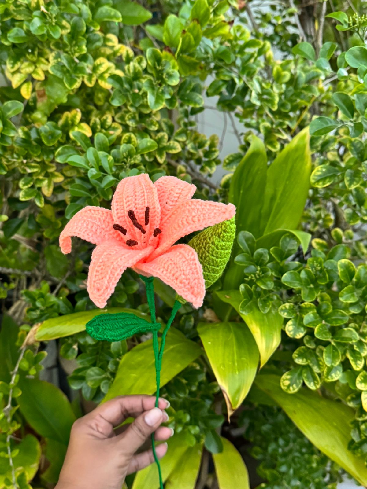 Orange Lily - Handmade Crochet