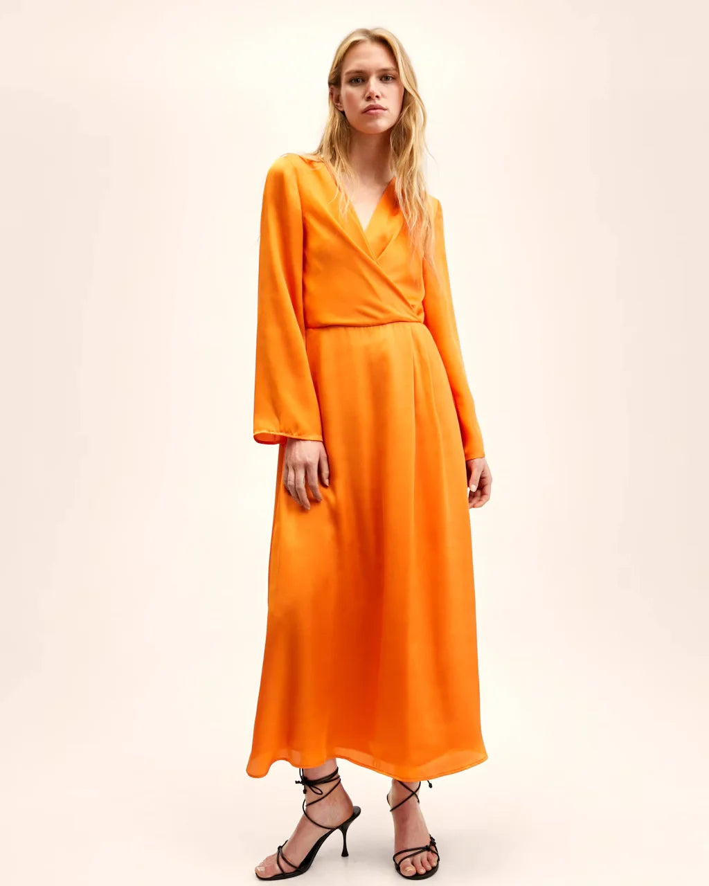 MANGO orange dress