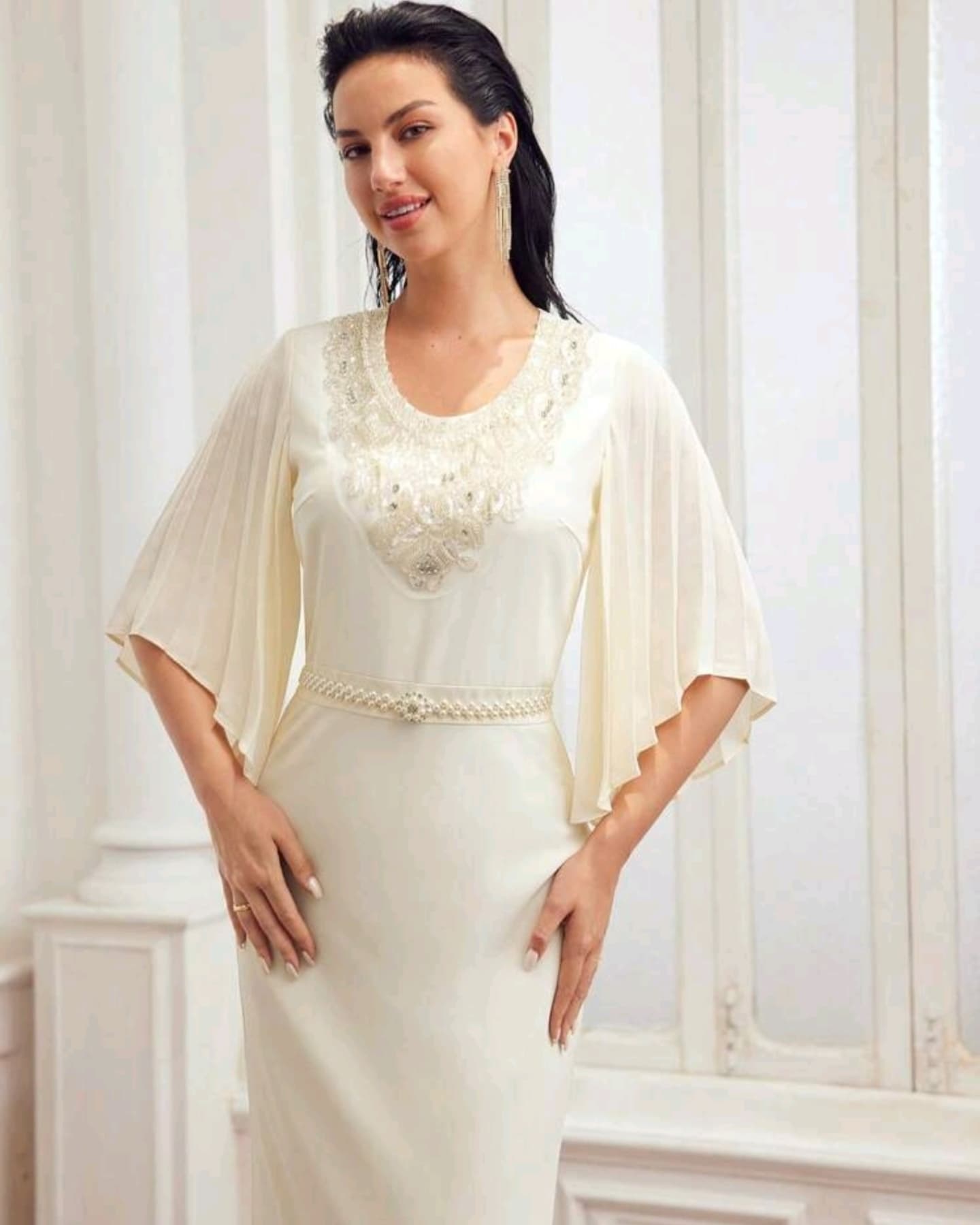 Cream Dress Gown