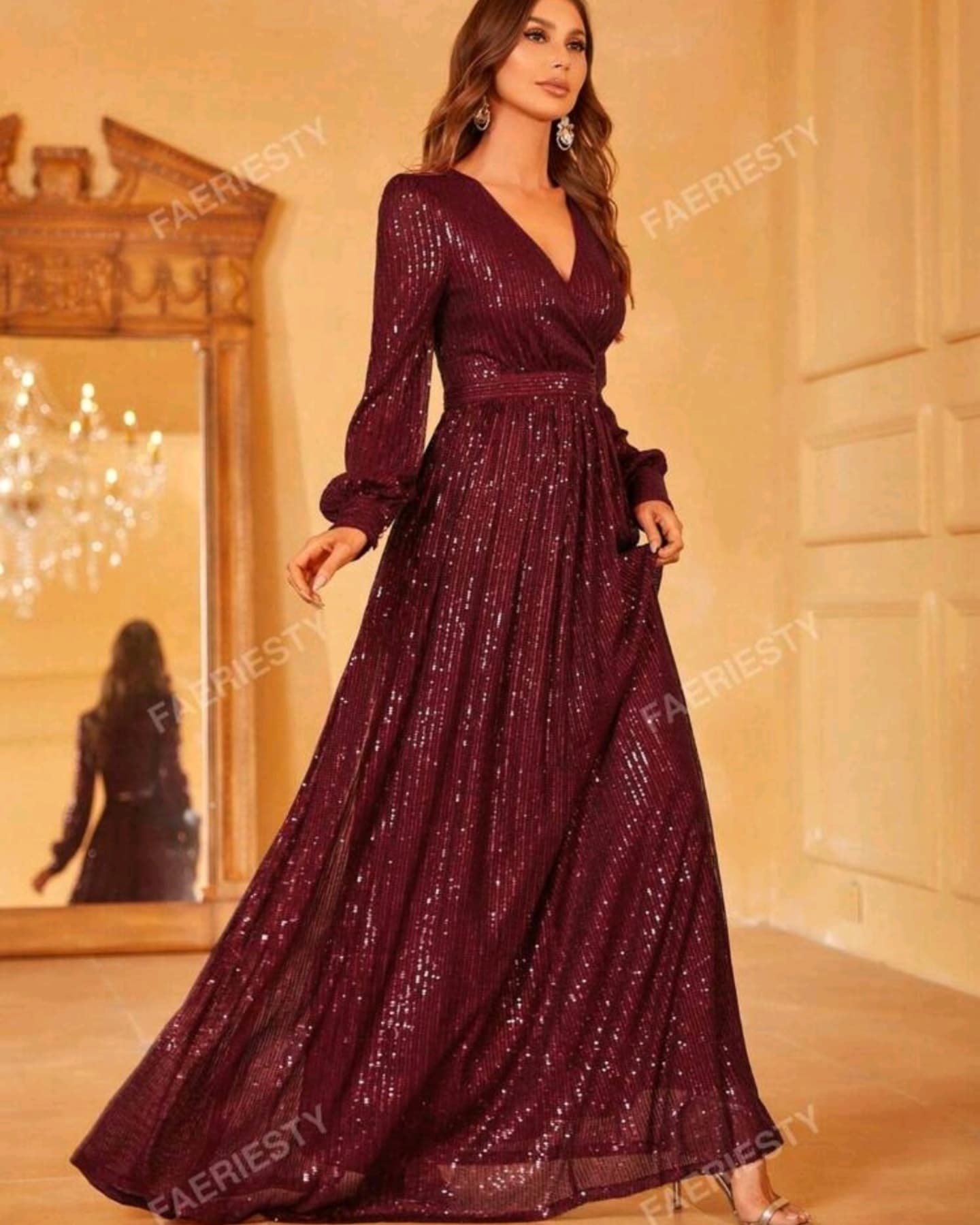 Maroon Gown