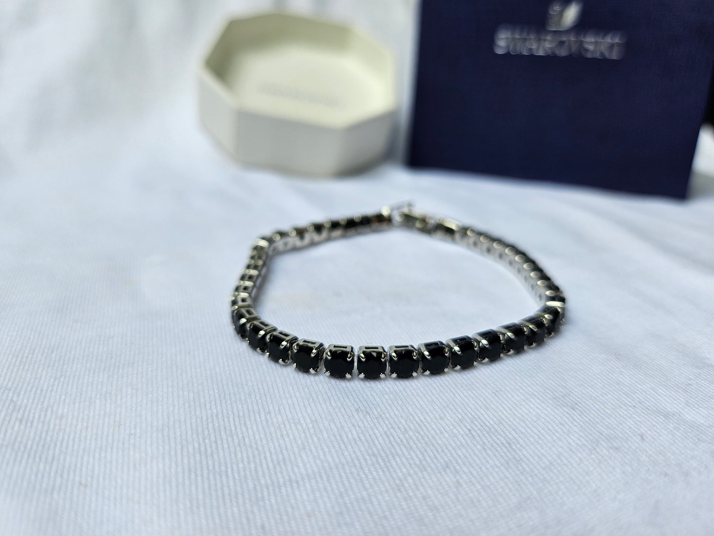 Bracelet - Black Swarovski Crystals