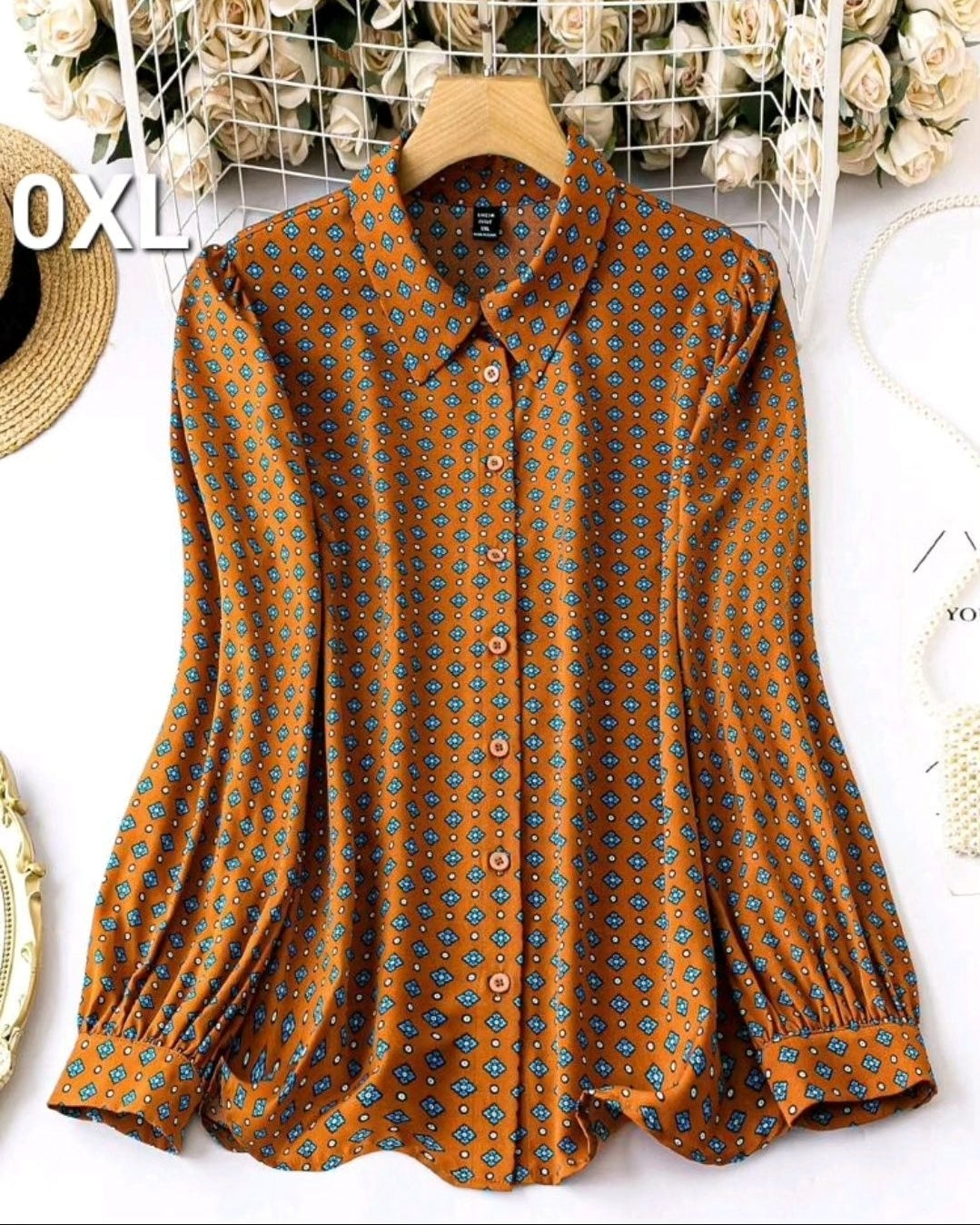 Top burnt orange ,0XL