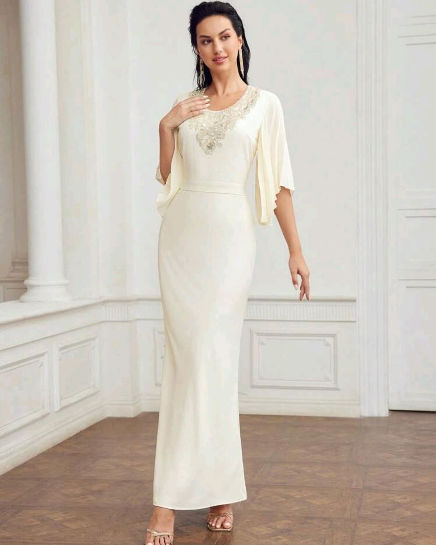 Cream Dress Gown