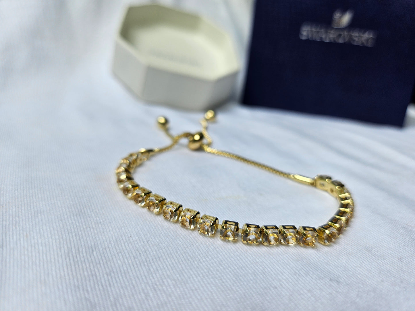 Bracelet - Yellow Gold & SWAROVSKI crystals.