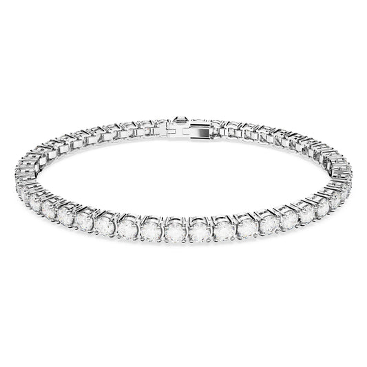 Bracelet - Rhodium & swarovski crystal