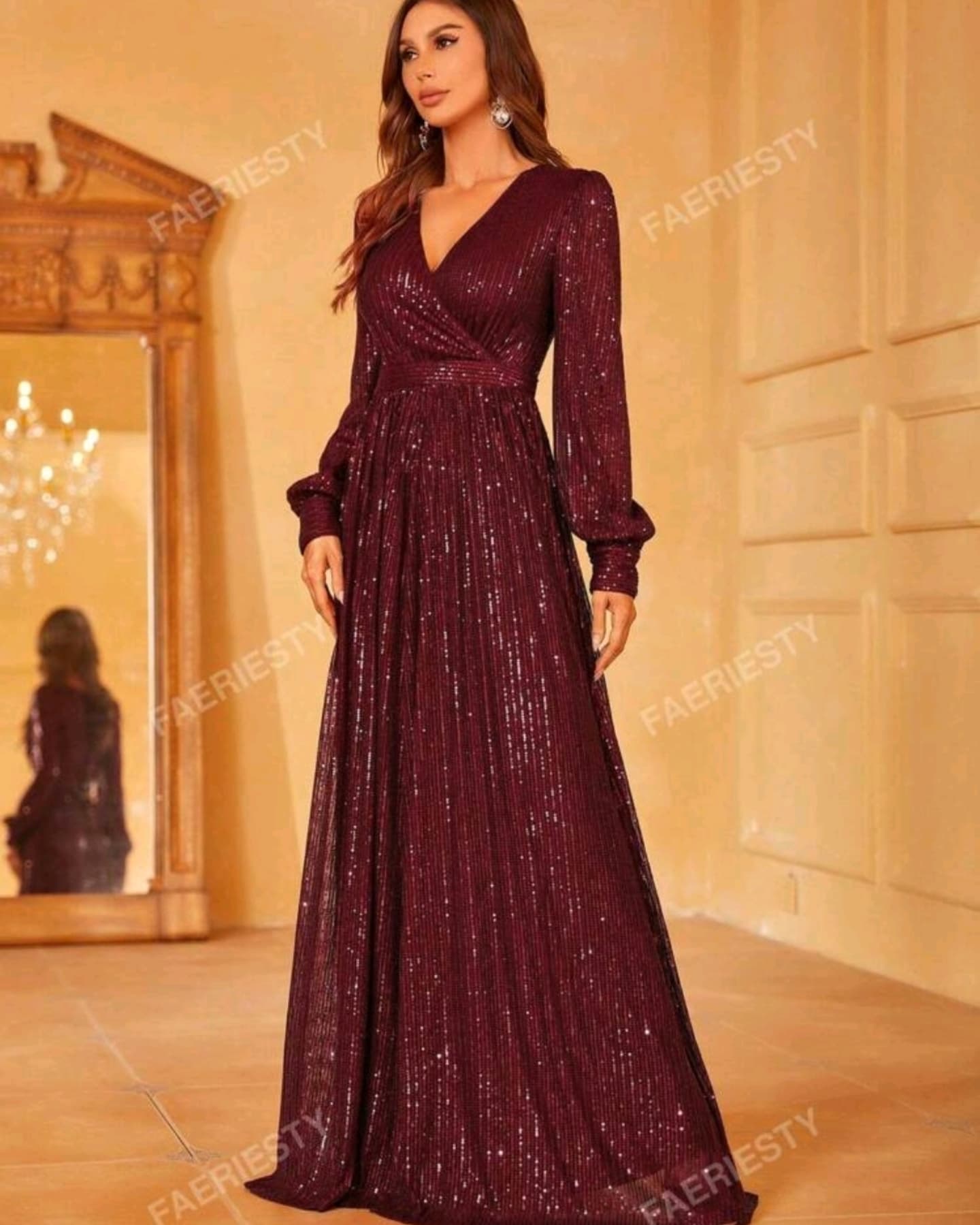 Maroon Gown