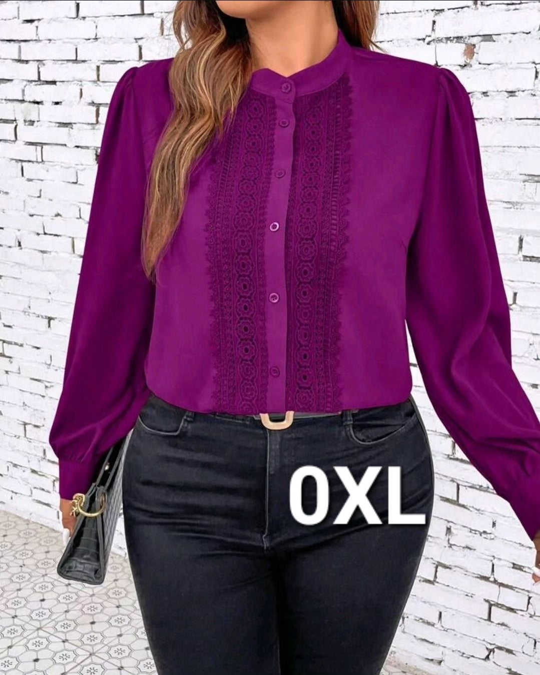 Magenta top, 0XL