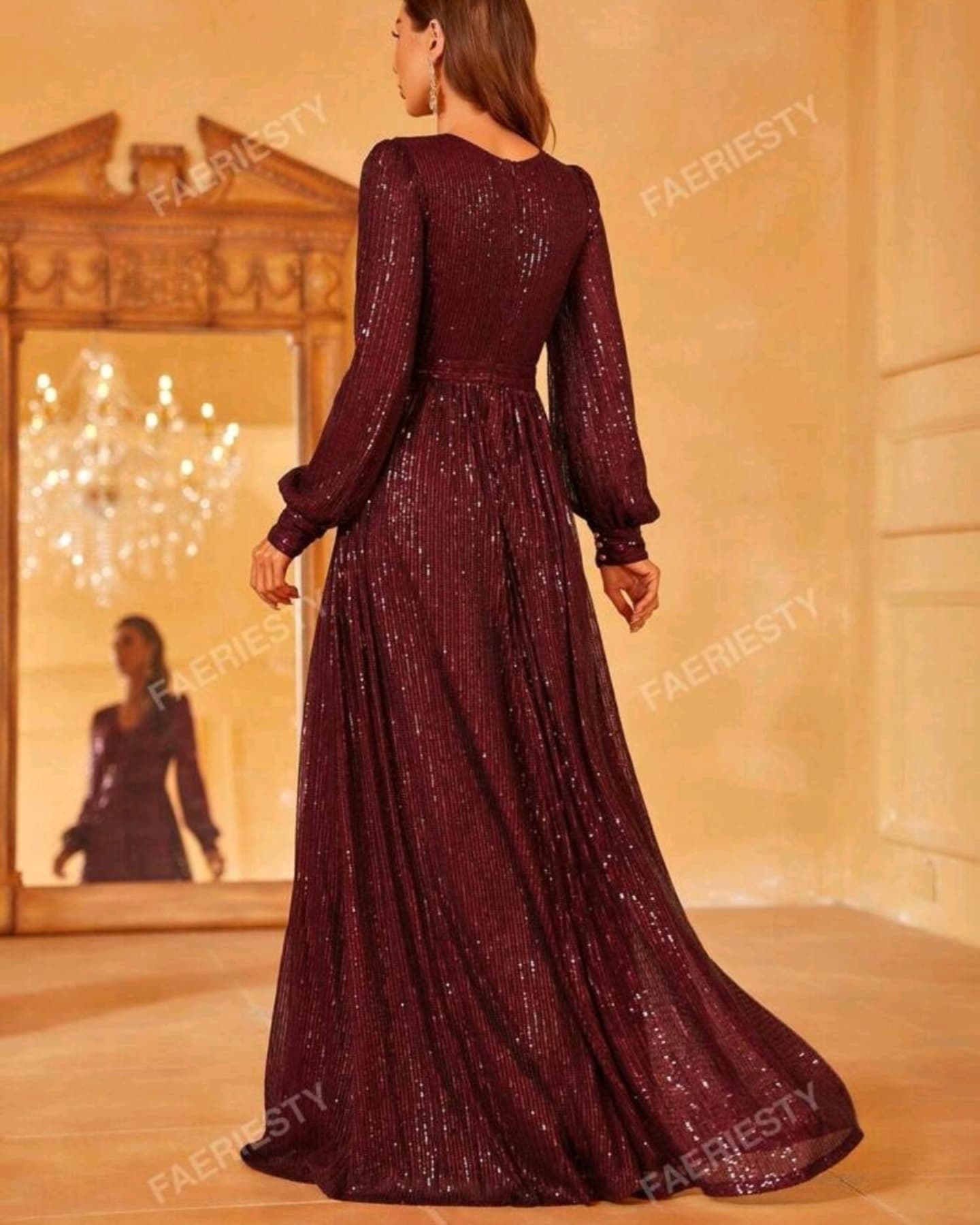 Maroon Gown