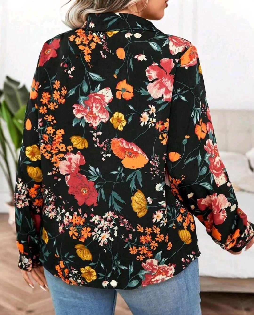 Flower top, 1XL