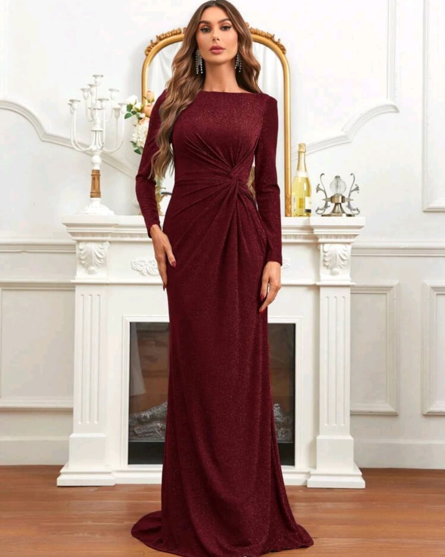Maroon Gown