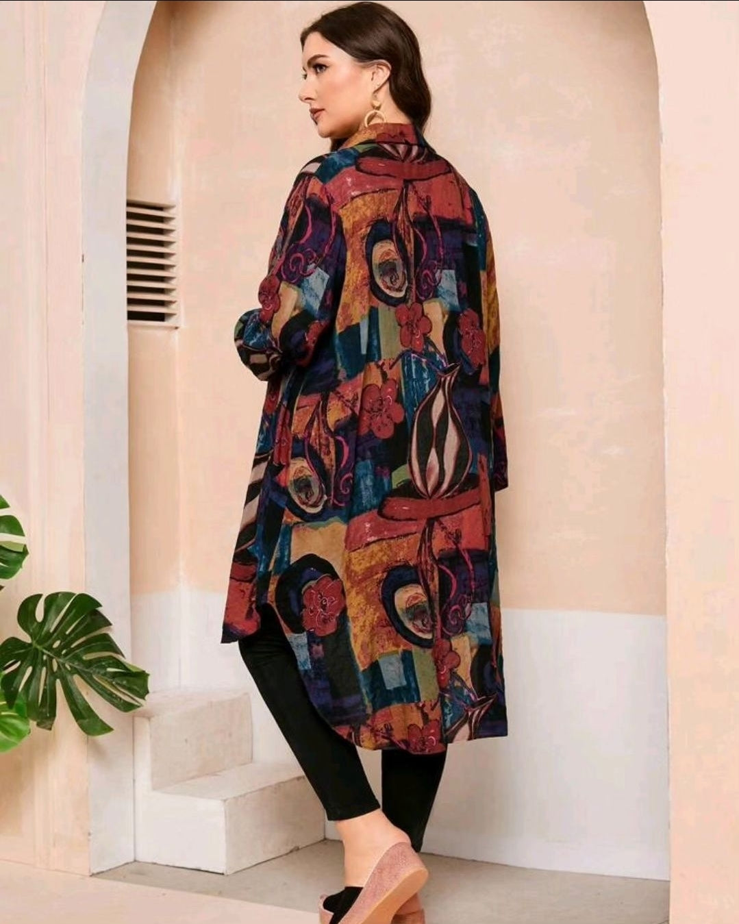 Long top multi colour, 1XL,2XL