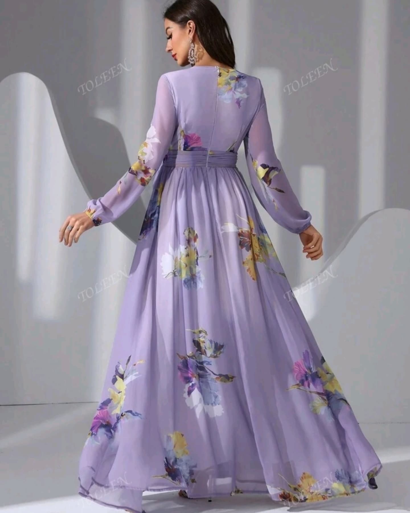 Purple Flower Dress