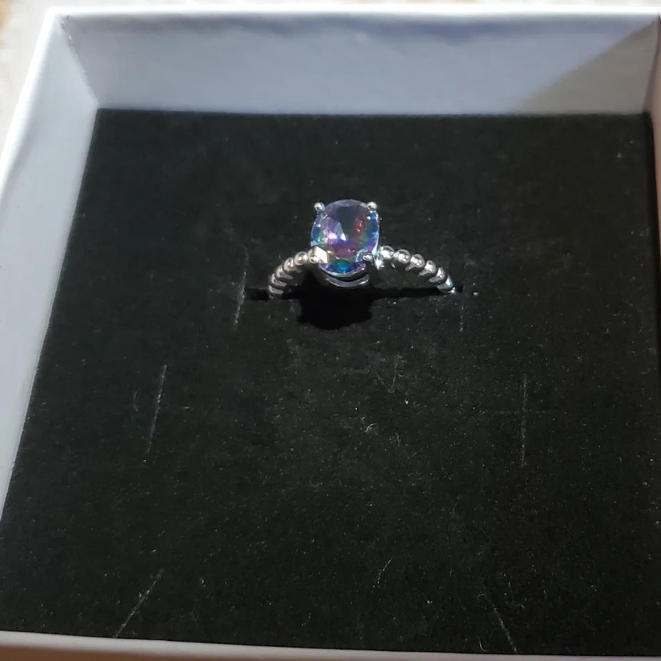 Silver Ring with Tourmaline