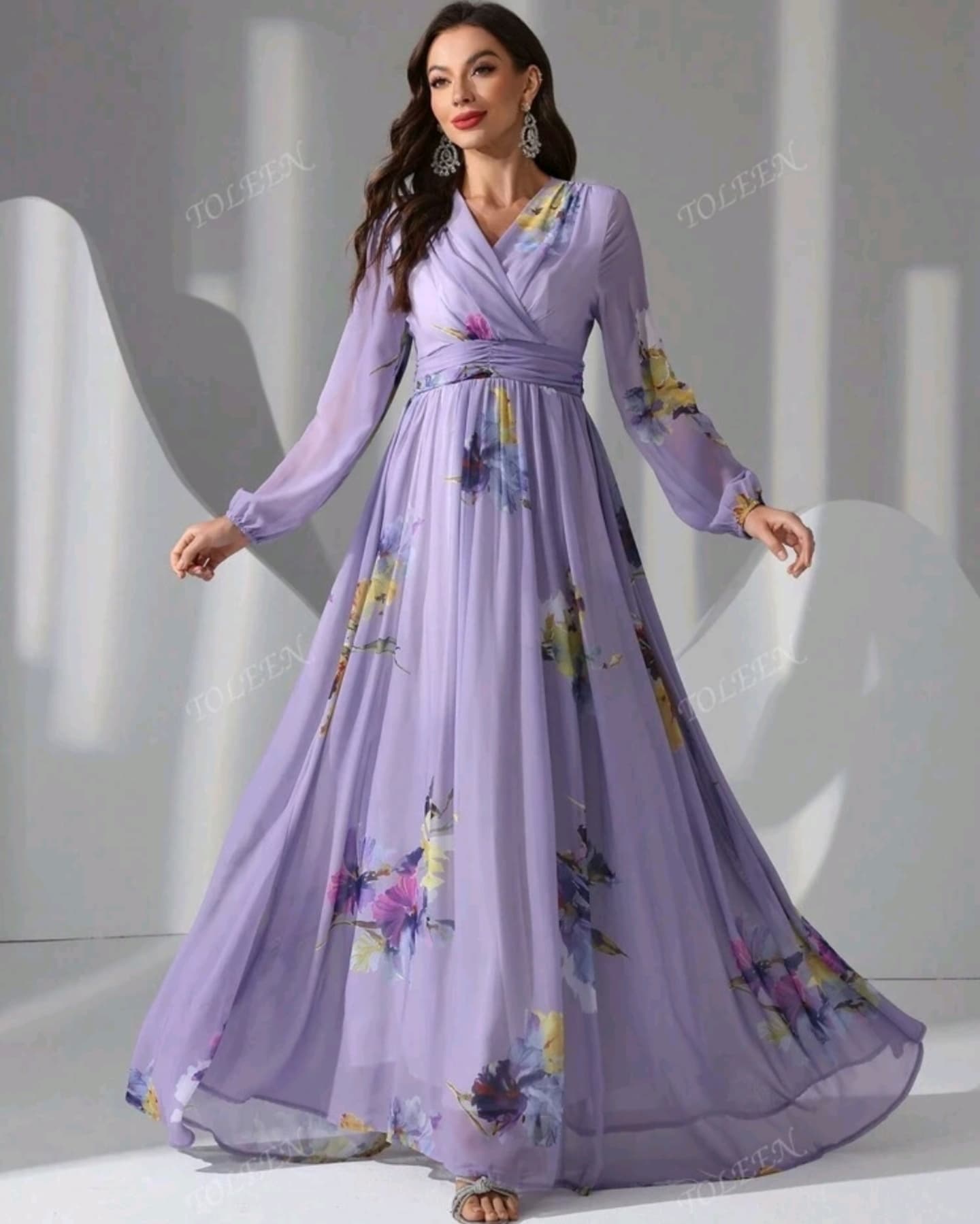 Purple Flower Dress