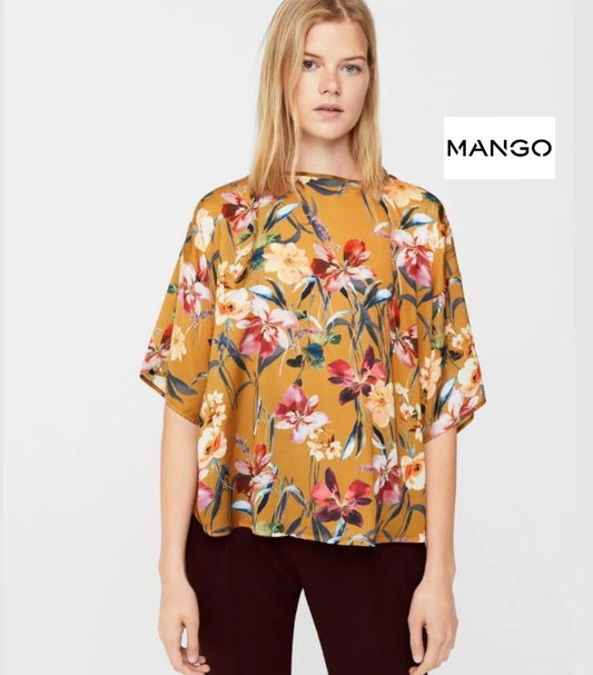 MANGO spring flower top, S,M