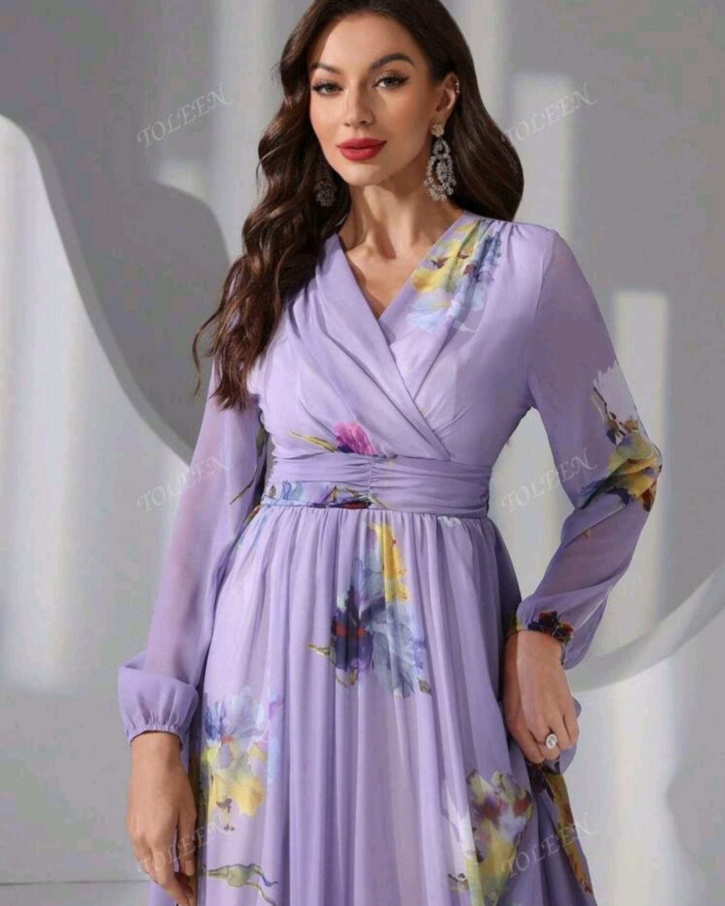 Purple Flower Dress